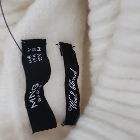 Mango basic white Tuttle neck sweater - Picture 3 of 5